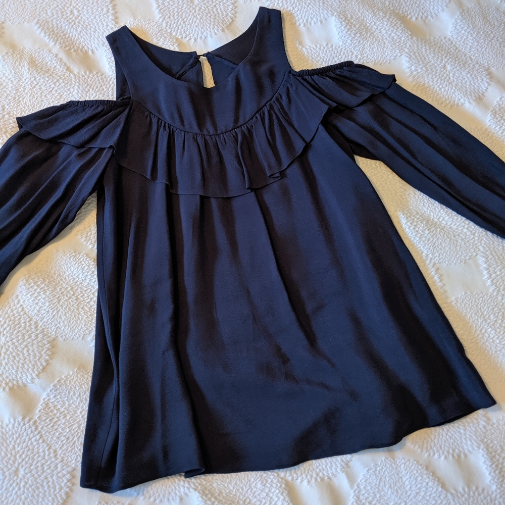 Maeve cold-shoulder blouse | 2